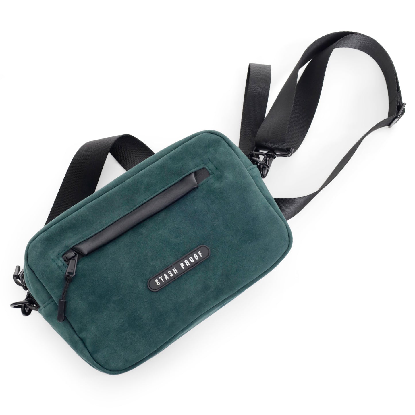 green smell proof crossbody bag