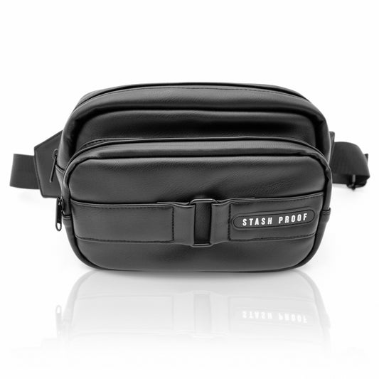 Loop Leather Bum Bag in Black