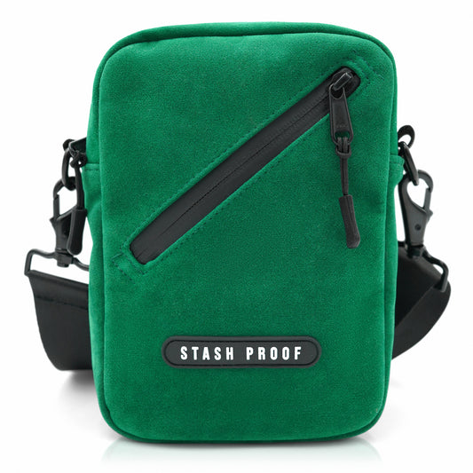 Stash Bag in Suede Green