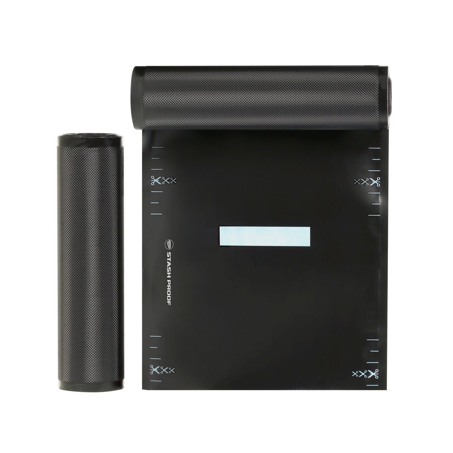 11" x 25' Vacuum Seal Rolls 5.5 Mil (Black and Black)