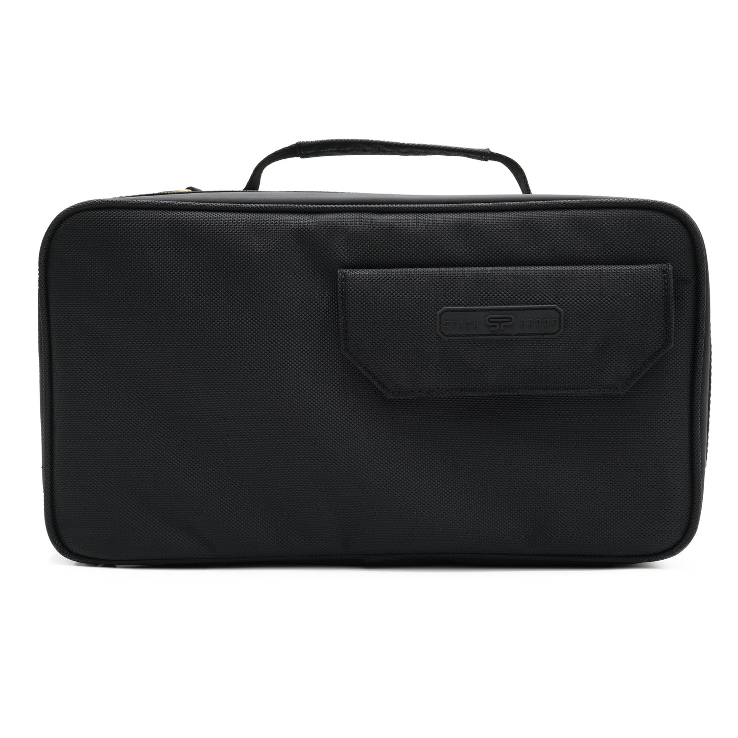All Black smell proof storage and travel case with crossbody strap by Stash Proof