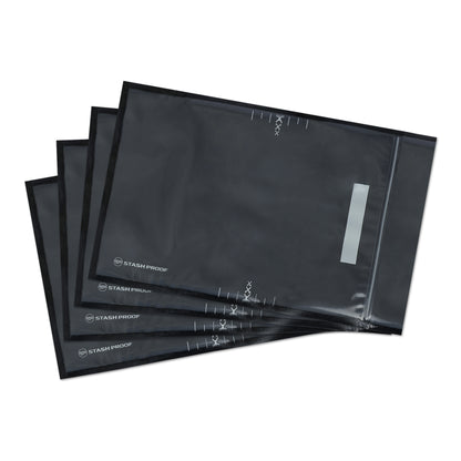 7" x 11" Vacuum Seal Zipper Storage Bags (Black and Clear)