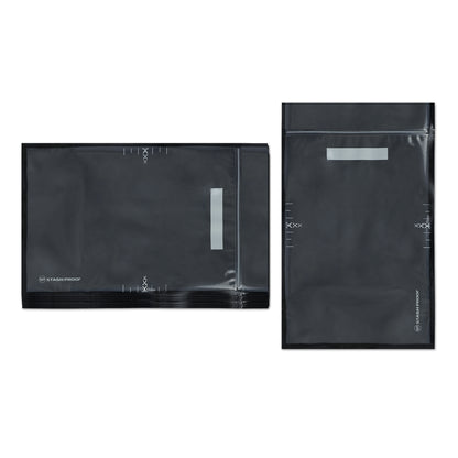 7" x 11" Vacuum Seal Zipper Storage Bags (Black and Clear)