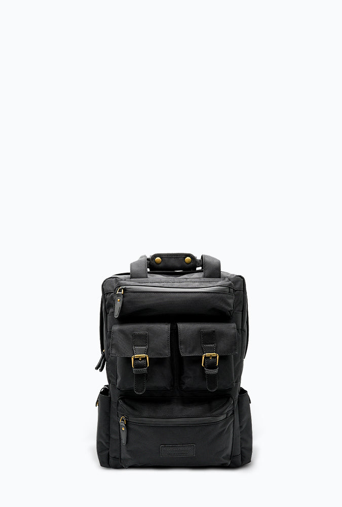 Runner carbon lined backpack sitting on white background