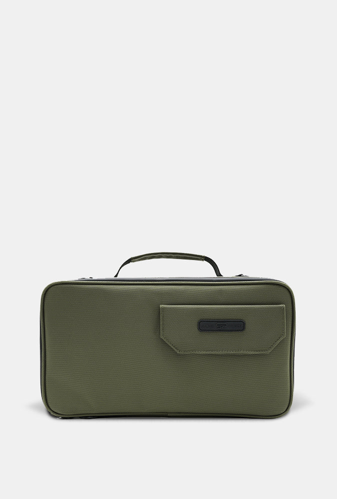 Green Stash Box with front lighter pocket on a white background